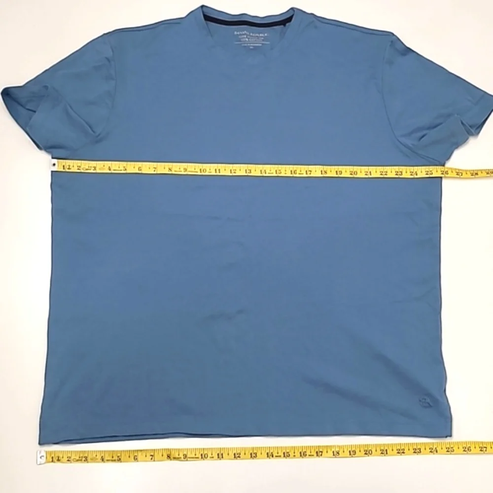 Banana Republic Luxe Touch Tee Blue Short Sleeved T-Shirt Crew Neck Relaxed Soft